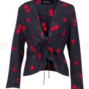 NWT Réalisation Par Bianca Top in Wild Cherry
